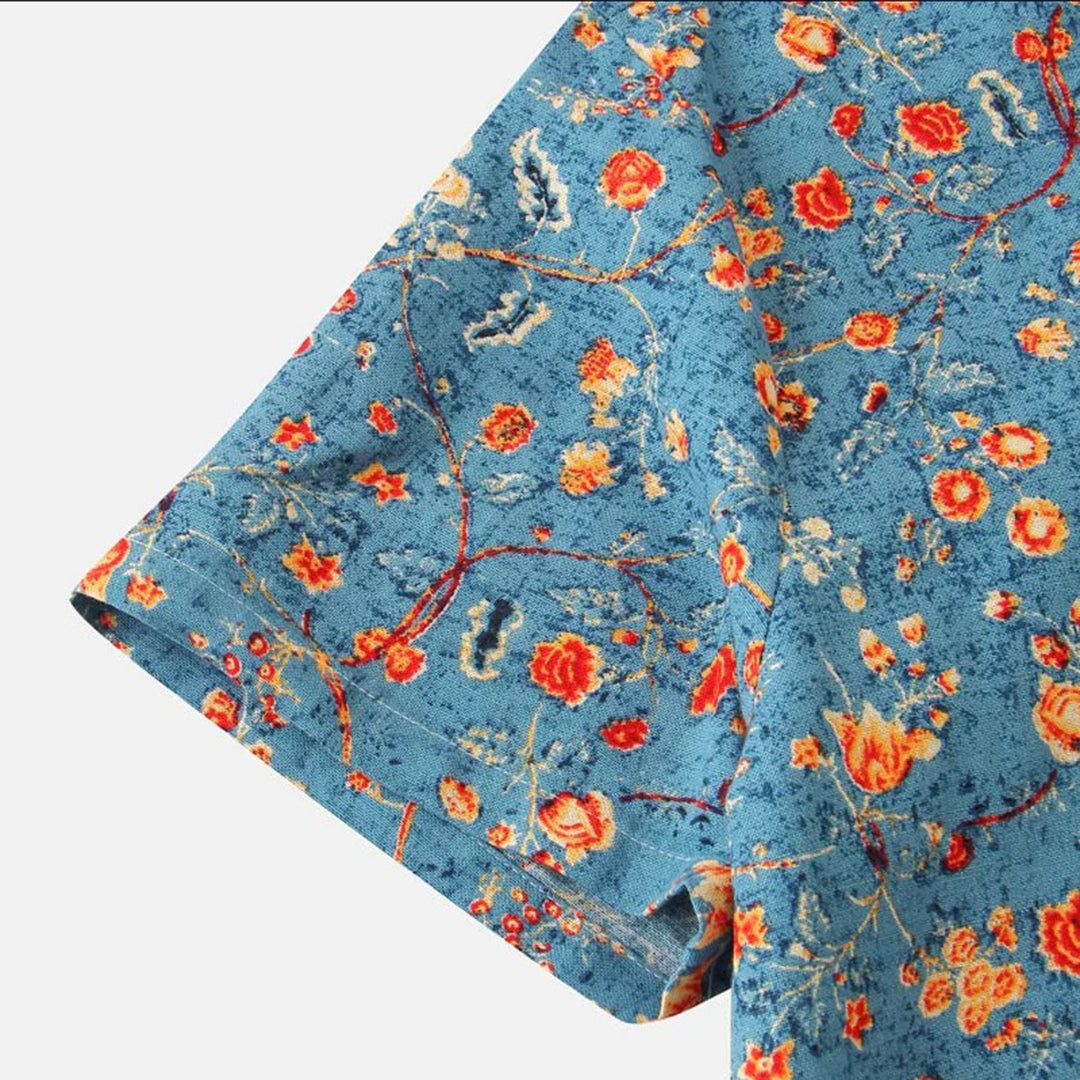 Thaddeus | Stylish Summer Top-Blue-M-State of Style