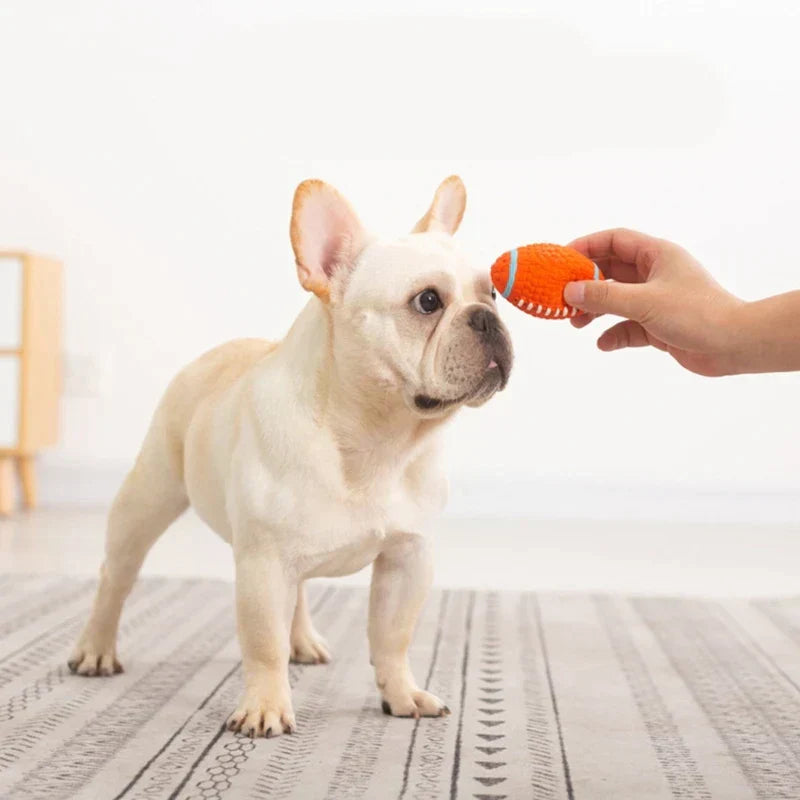 The Indestructible Playmate for Dogs - KryptoChew-Rugby Ball-Small-State of Style