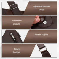 Theft-Resistant Men's Shoulder Bag – ShadowCarry Pro-Black-State of Style
