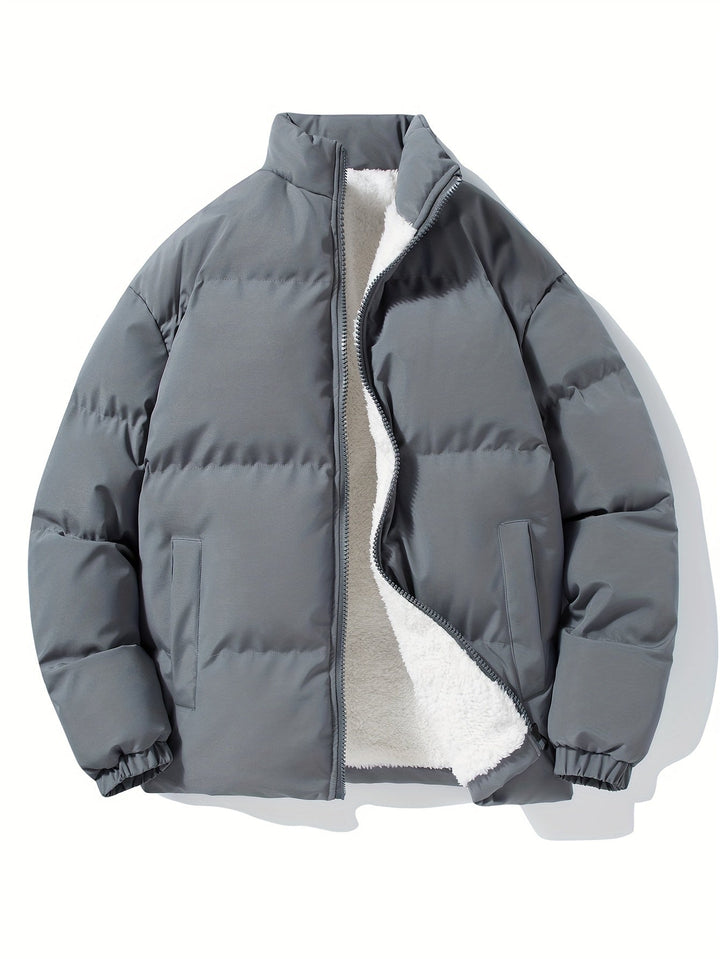 Thermal Jacket with Fleece Lining for Men - Derek-Grey-XS-State of Style