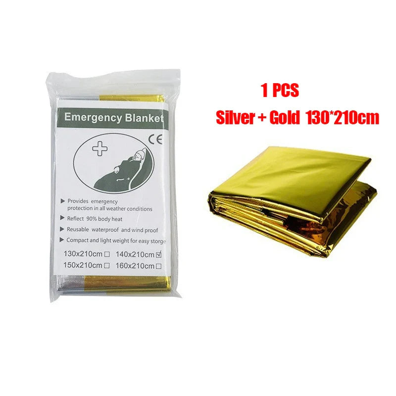 ThermaShield Poncho – Multifunctional Emergency and Insulation Blanket-Gold/Silver A-State of Style