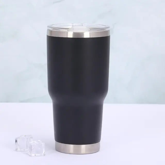 Thermo mug with sliding lid - TempTraveler-Black-State of Style