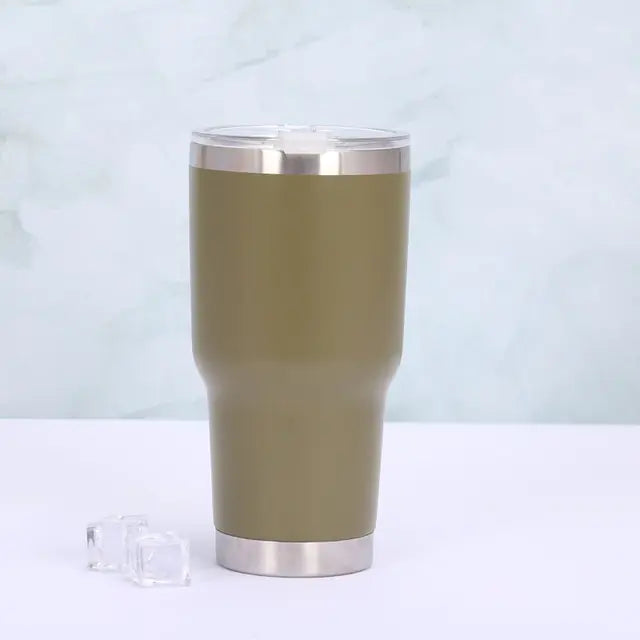 Thermo mug with sliding lid - TempTraveler-Green-State of Style