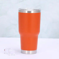 Thermo mug with sliding lid - TempTraveler-Orange-State of Style