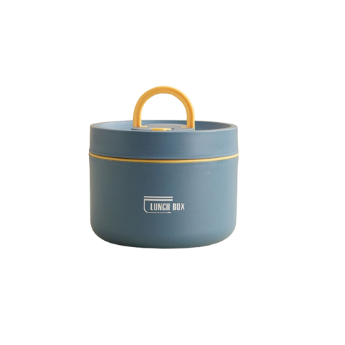 ThermoBox Multi-Layered Insulated Lunchbox with FREE Carry Bag-Large-Blue-State of Style