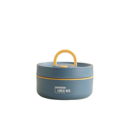 ThermoBox Multi-Layered Insulated Lunchbox with FREE Carry Bag-Small-Blue-State of Style