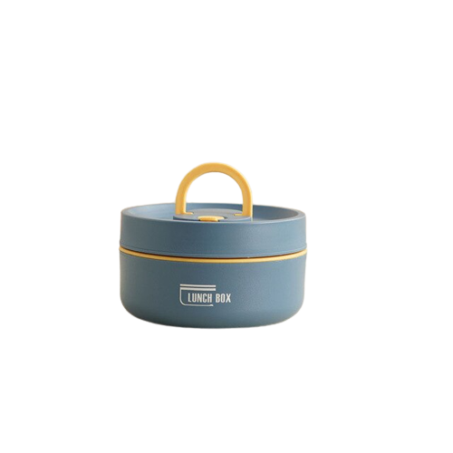 ThermoBox Multi-Layered Insulated Lunchbox with FREE Carry Bag-Small-Blue-State of Style