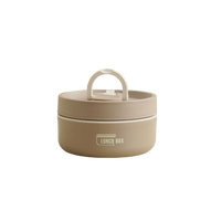 ThermoBox Multi-Layered Insulated Lunchbox with FREE Carry Bag-Small-Brown-State of Style