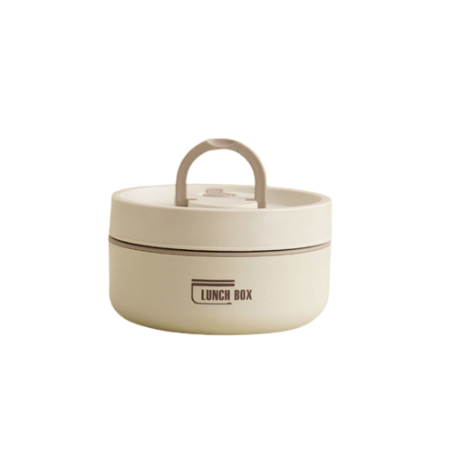ThermoBox Multi-Layered Insulated Lunchbox with FREE Carry Bag-Small-White-State of Style