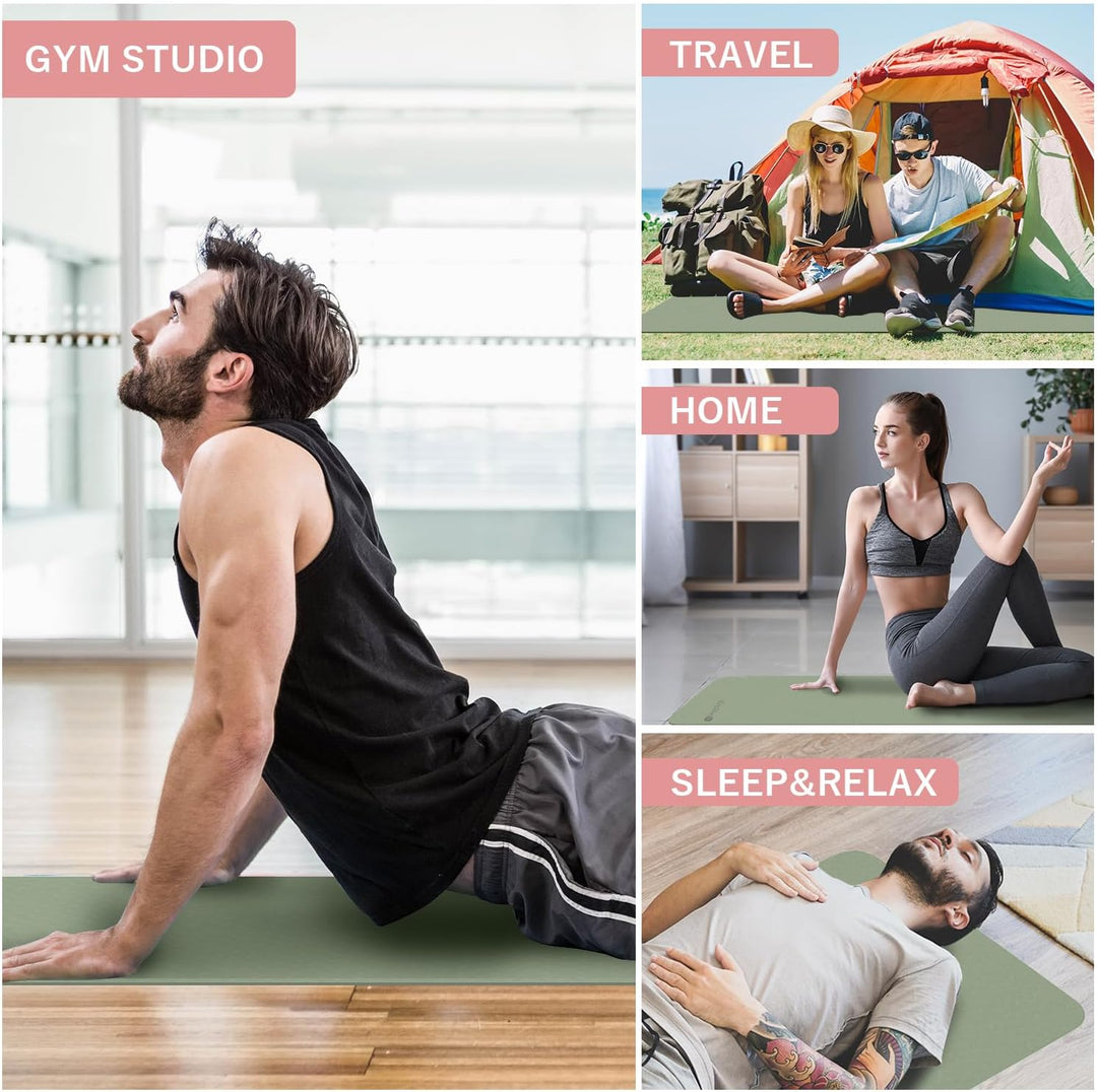 Thick Foldable Yoga Mat - FlexiMat-Green-State of Style