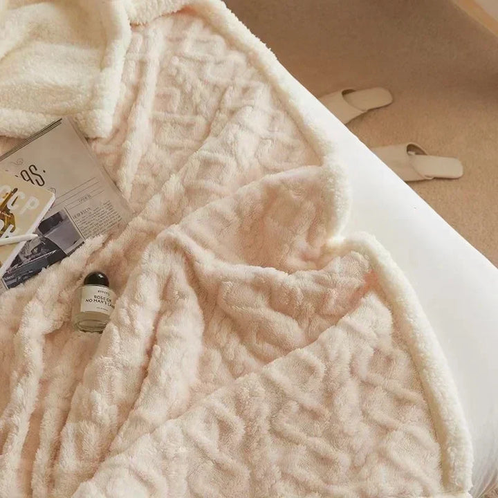 Thick Winter Lambswool Blanket - WarmWool-White-70x100cm-State of Style
