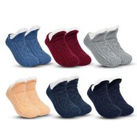 Thickened Cashmere Slippers - CozySteps-Grey-2-8-State of Style