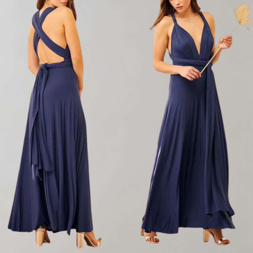 Tia - Elegant Wrap Dress for Women-Wine red-S-State of Style