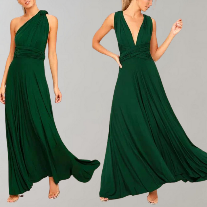 Tia - Elegant Wrap Dress for Women-Wine red-S-State of Style