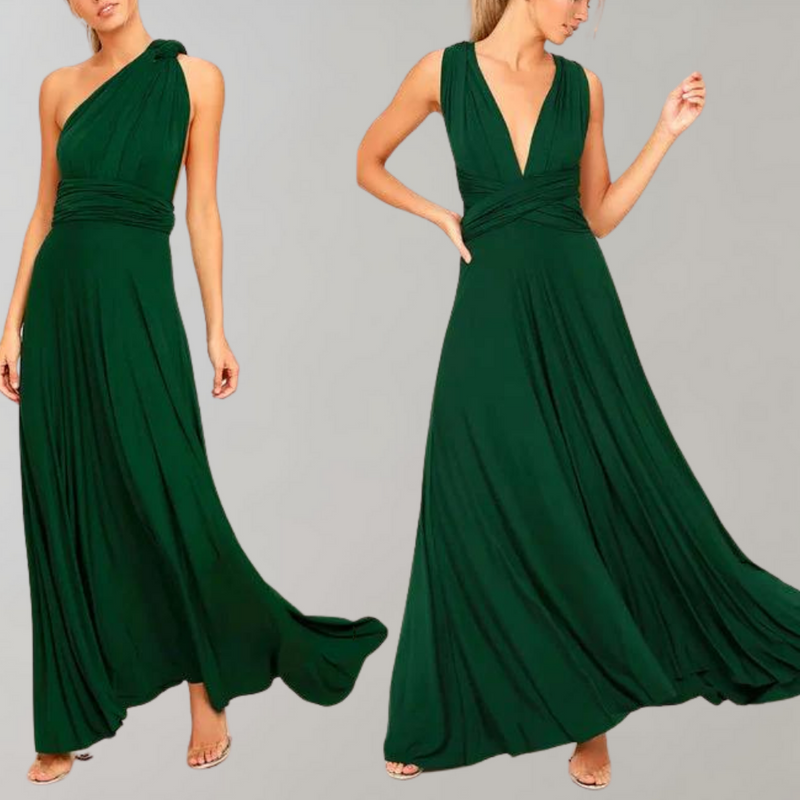 Tia - Elegant Wrap Dress for Women-Wine red-S-State of Style