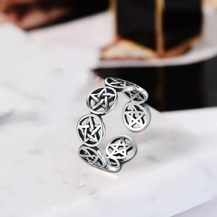 Tibetan Pentagram Ring | Unique Spiritual Jewellery-State of Style