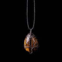 Tiger Eye Drop Necklace - Zarina-State of Style