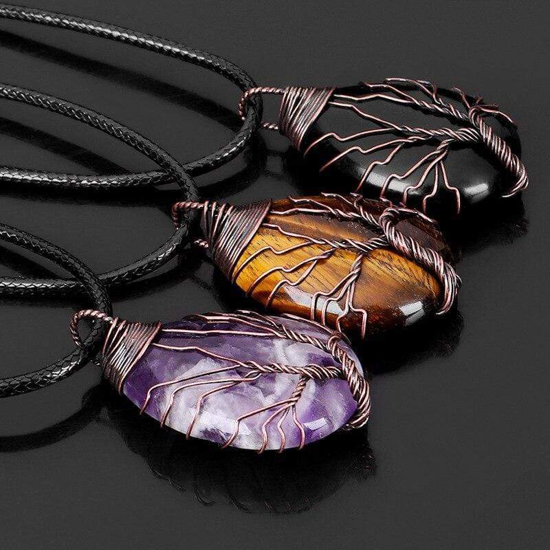 Tiger's Eye Drop Necklace - Zarina-State of Style