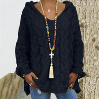 Timeless Cable Knit Sweater for Women - Maelle-Black-S-State of Style