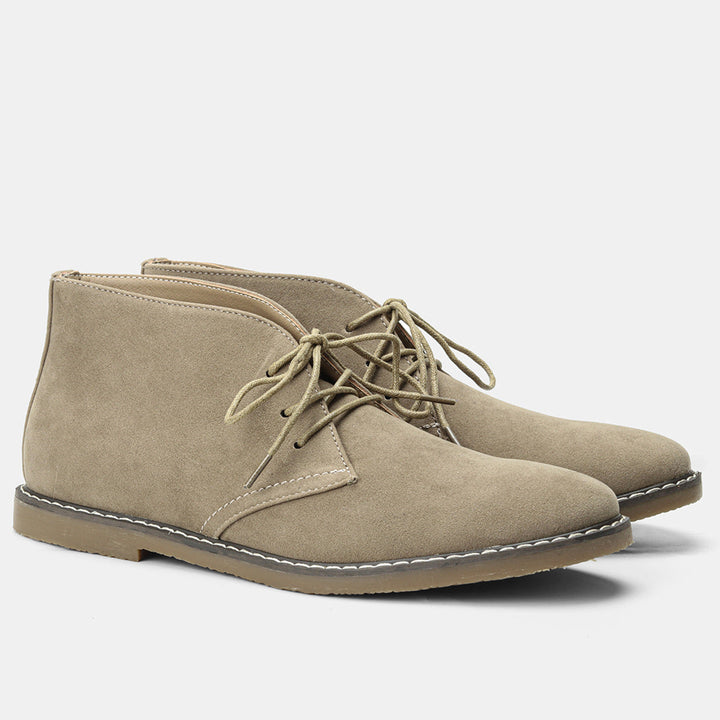 Timeless Desert Boots in Vintage Style for Men - Hugo-Suede Khaki-6-State of Style