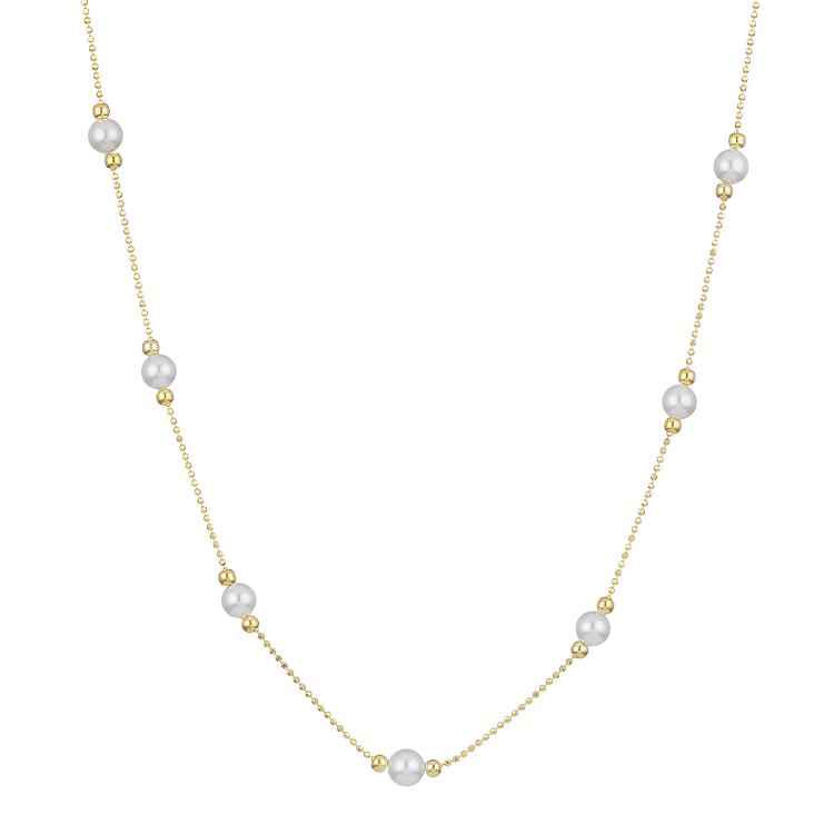 Timeless Golden Pearl Necklace - Serena-State of Style