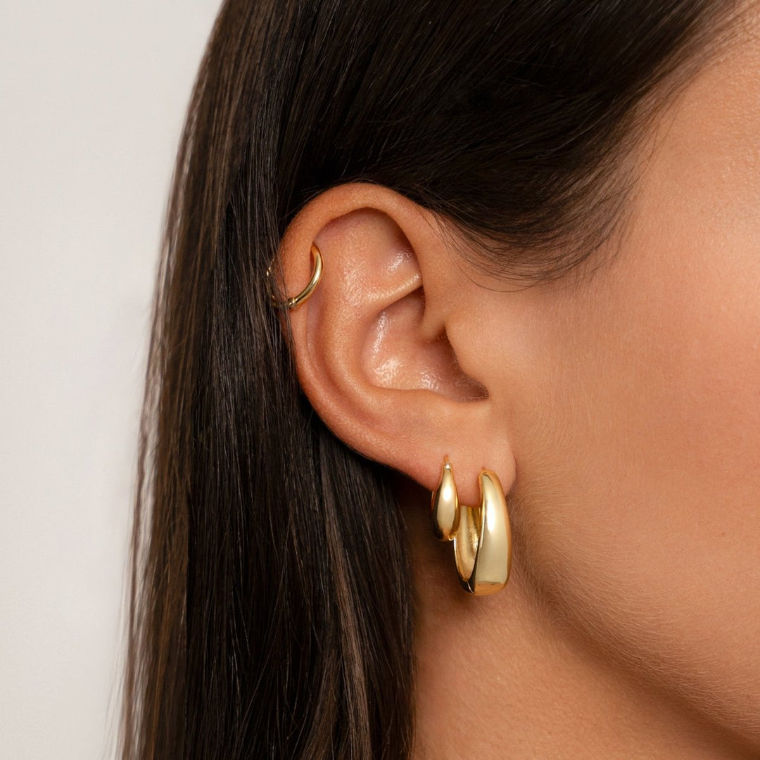 Timeless Hoop Earrings - Isolde-Gold-State of Style