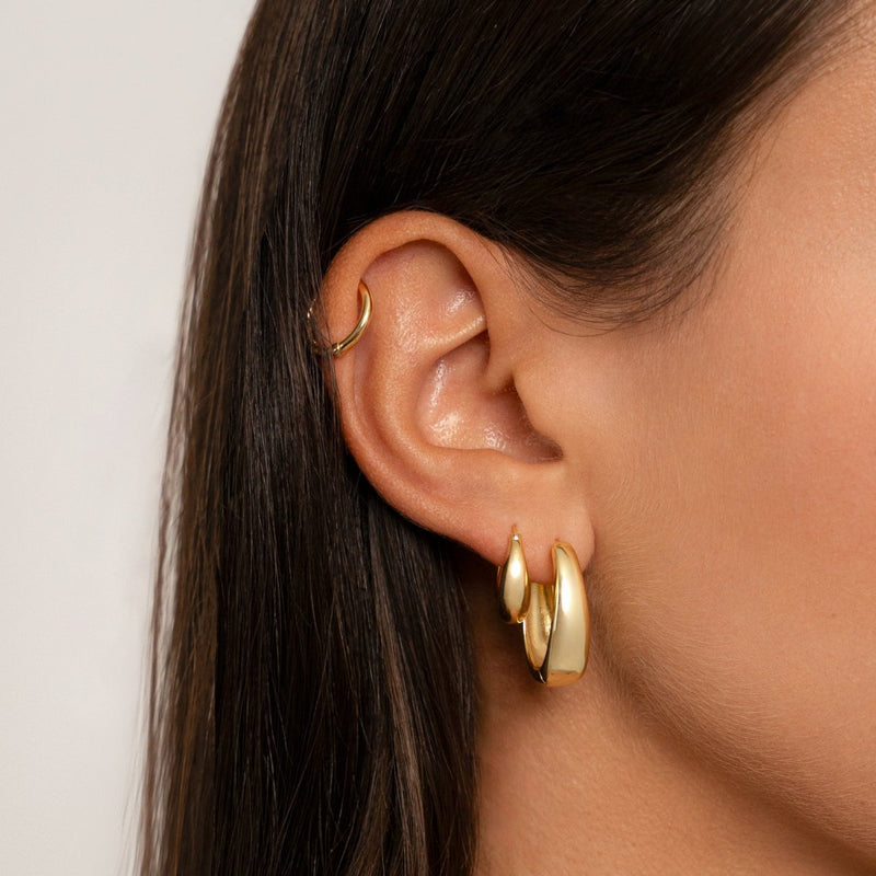 Timeless Hoop Earrings - Isolde-Gold-State of Style