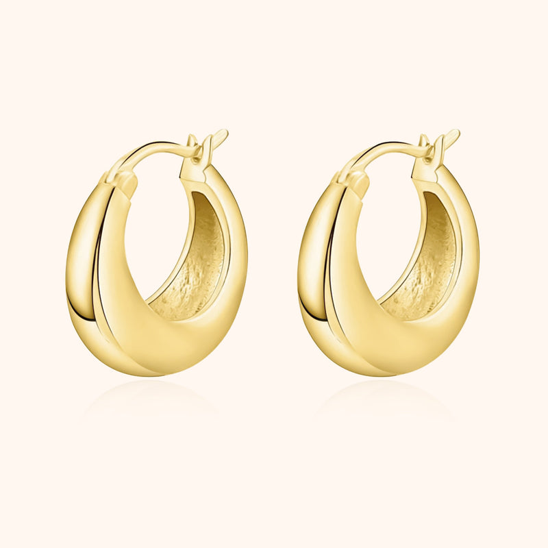 Timeless Hoop Earrings - Isolde-Gold-State of Style
