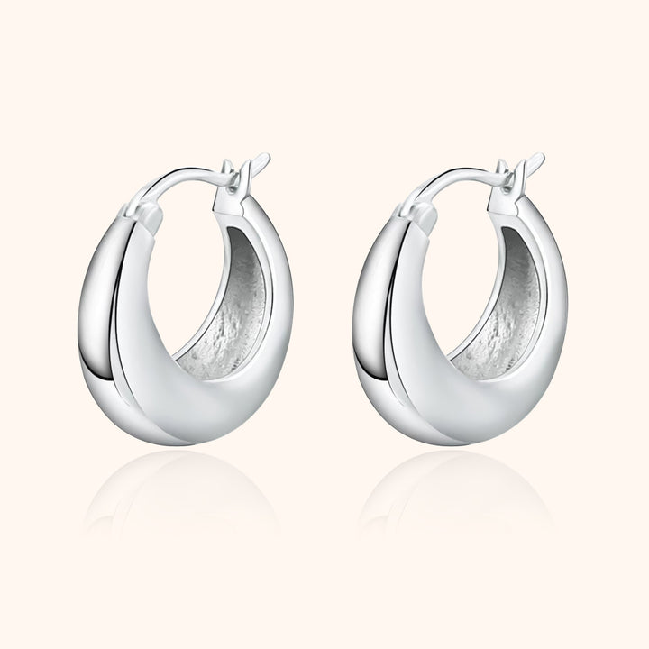 Timeless Hoop Earrings - Isolde-Silver-State of Style