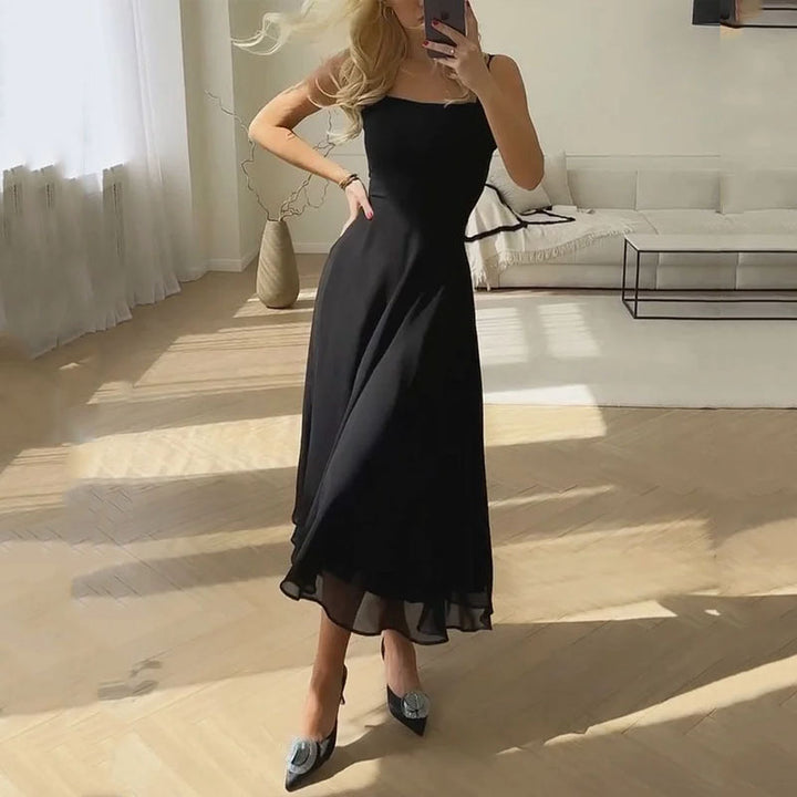 Timeless Sleeveless Dress - Sofia-Black-XS-State of Style