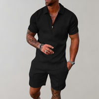 Timo - Trendy 2-Piece Set for Men-Black-S-State of Style