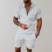 Timo - Trendy 2-Piece Set for Men-White-S-State of Style