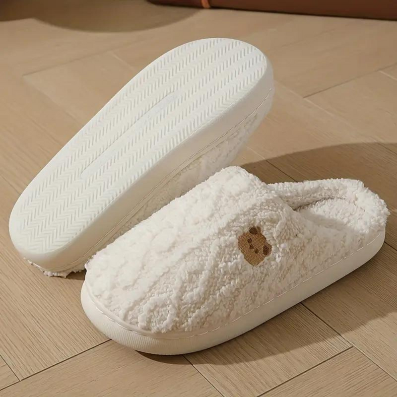 Tinsel - Comfy Soft Slippers for Women-White-3.5-State of Style