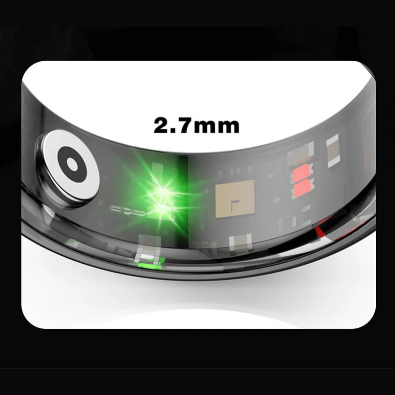 Titanium Health Tracker Ring - VitaRing-Black-18.1mm-State of Style