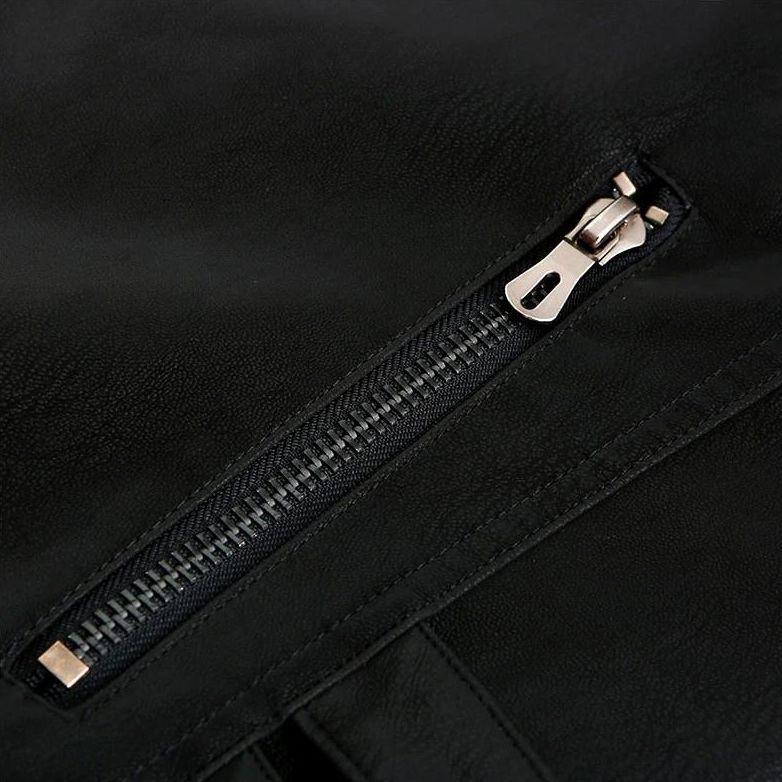 Titanium Rogue Leather Jacket - Hugh-Black-S-State of Style
