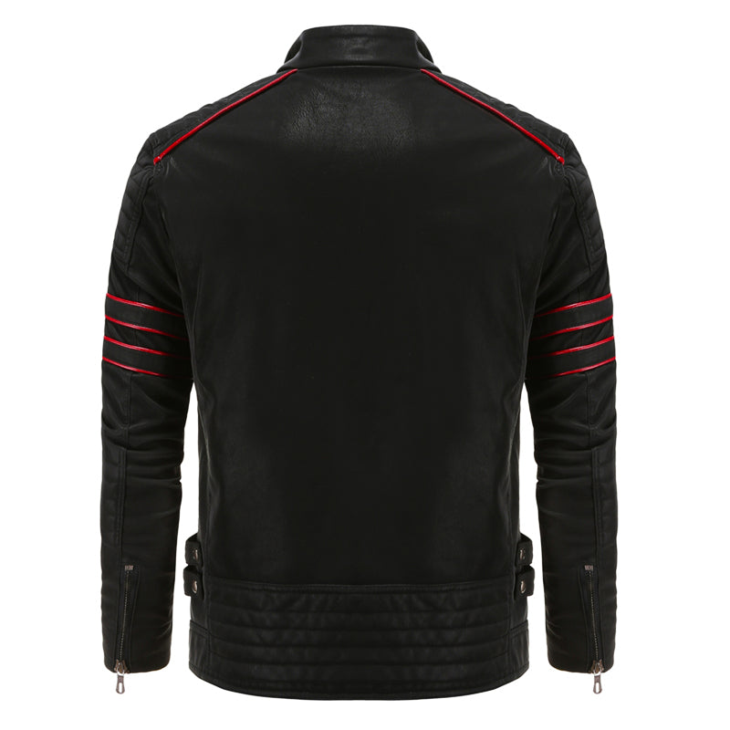 Titanium Rogue Leather Jacket - Hugh-Black-S-State of Style