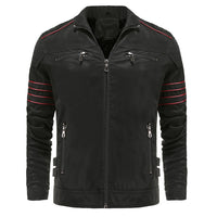 Titanium Rogue Leather Jacket - Hugh-Black-S-State of Style