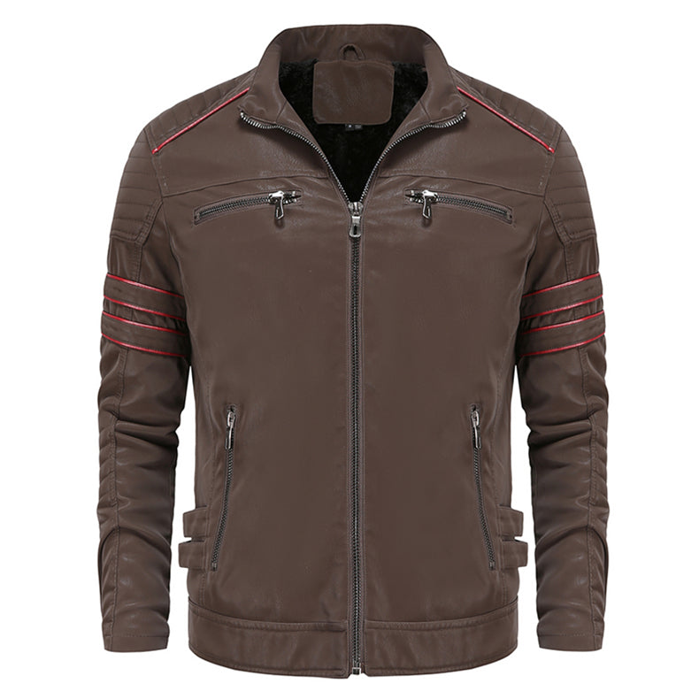 Titanium Rogue Leather Jacket - Hugh-Black-S-State of Style