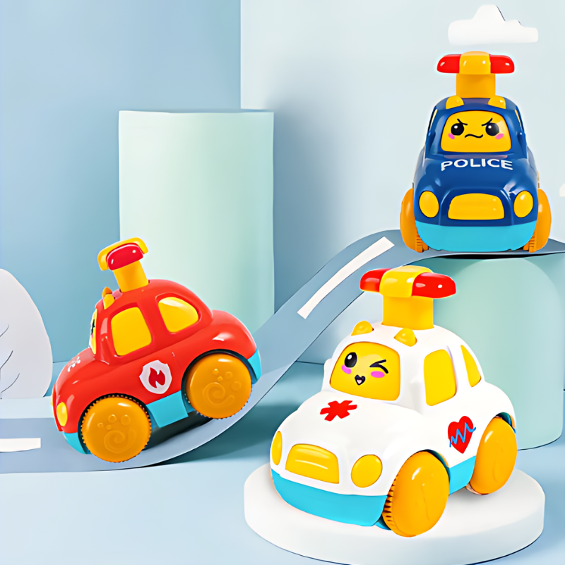 Toddler Assistance Service Toy Cars - Turbo Tracker-3-Pack-State of Style
