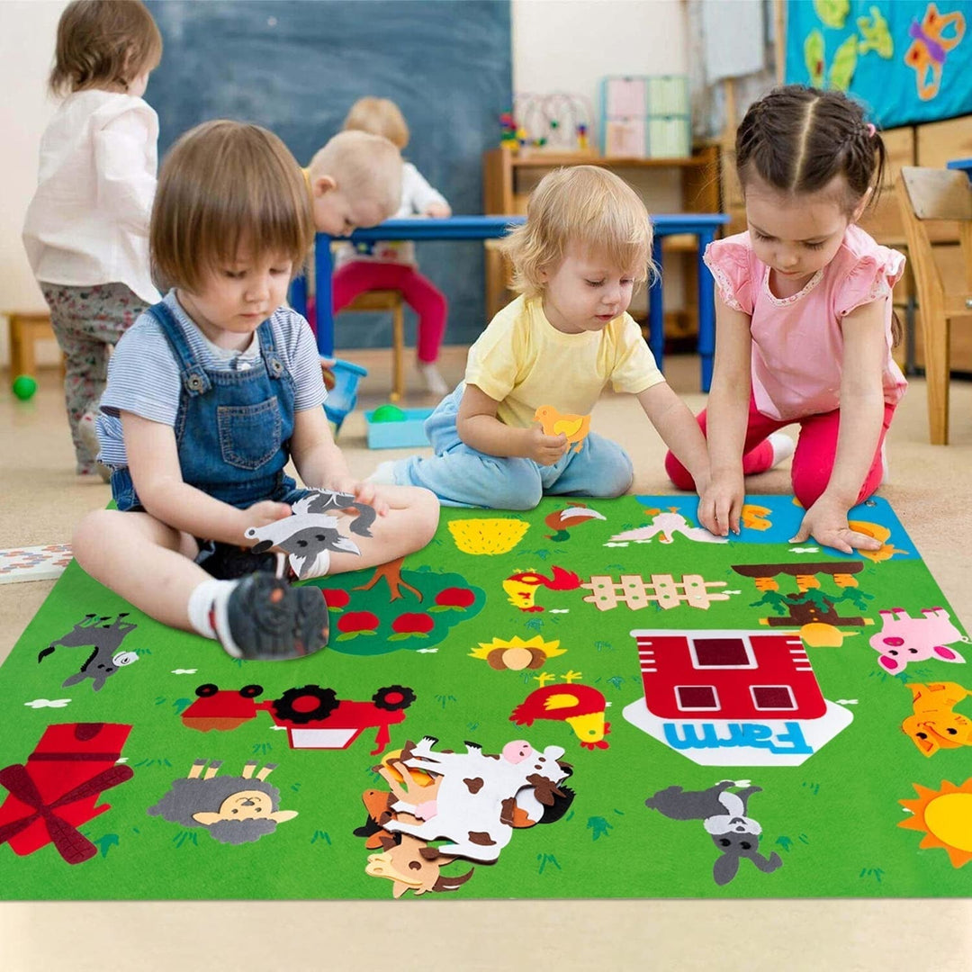 Toddler Felt Playboard - FeltAdventure-Farm-State of Style