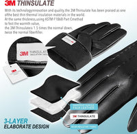 Touchscreen Winter Gloves with Cashmere Lining - Julien-Black-S-State of Style