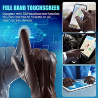 Touchscreen Winter Gloves with Cashmere Lining - Julien-Black-S-State of Style