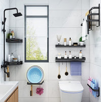 Towel Holder with Hooks - DrySpace-2 rods-40 cm-State of Style