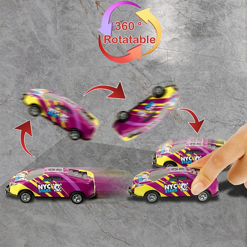 Toy Stunt Car - TurboStunt Racers-4 + 4 FREE-State of Style