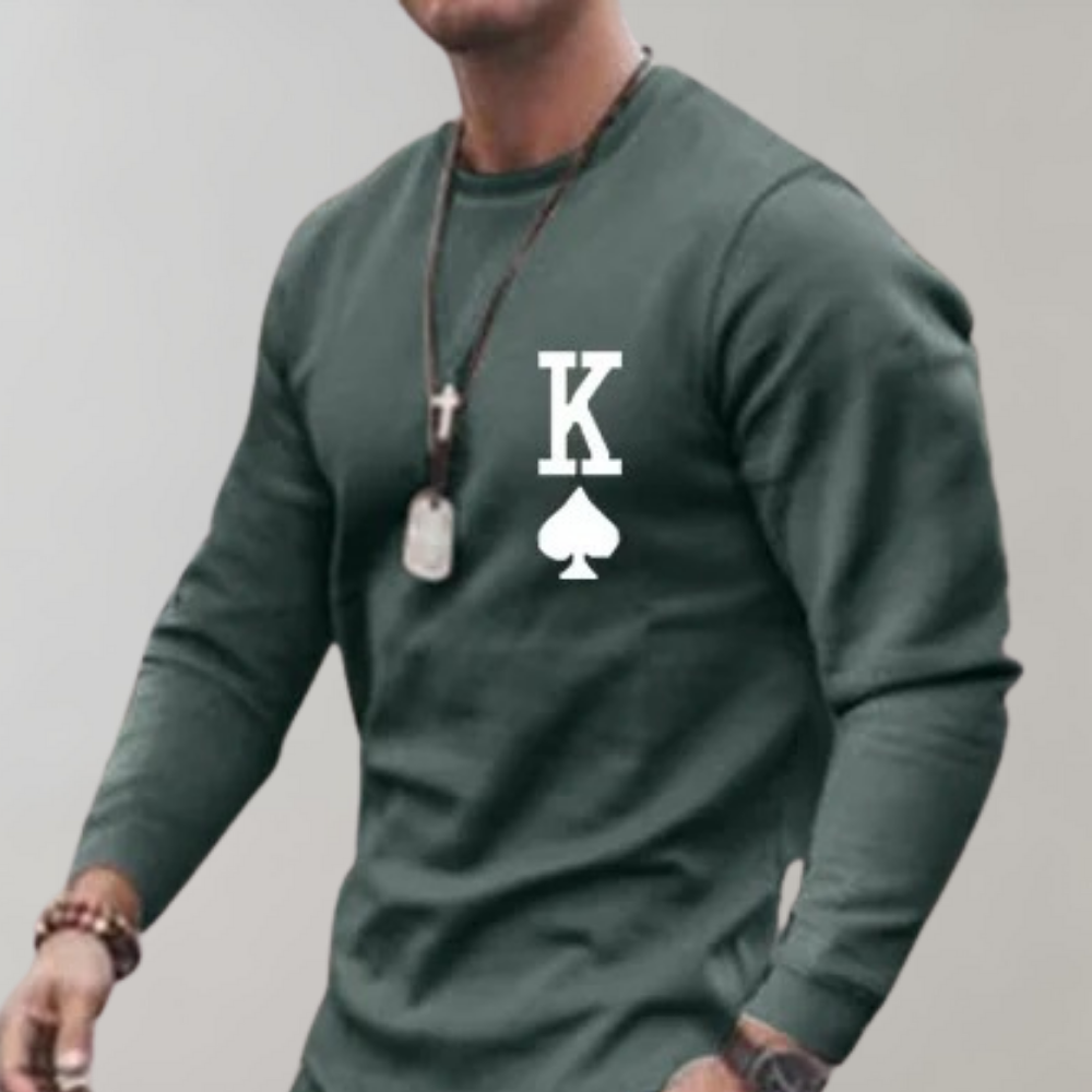 Tracksuit with Letter Print for Men - Thor-Green-S-State of Style