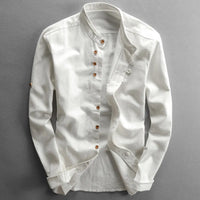 Traditional Japanese Men’s Blouse - Yuki-White-M-State of Style