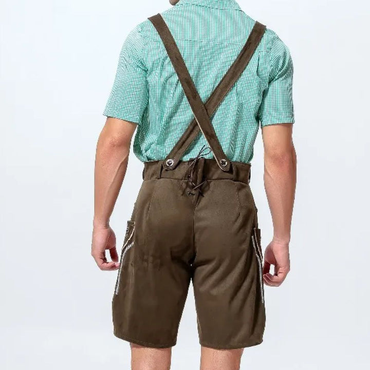 Traditional Lederhosen Anton – Authentic Bavarian Oktoberfest Wear-Black-M-State of Style