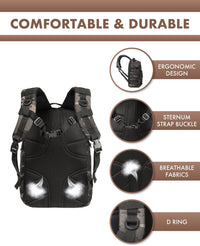 35L Outdoor Tactical Backpack with Molle System and Laptop Storage