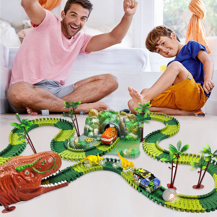 Train Set – DinoTrack-Set 1: 168 pieces Train Set + 1 Dino + 1 Train Car-State of Style