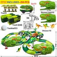 Train Set – DinoTrack-Set 1: 168 pieces Train Set + 1 Dino + 1 Train Car-State of Style
